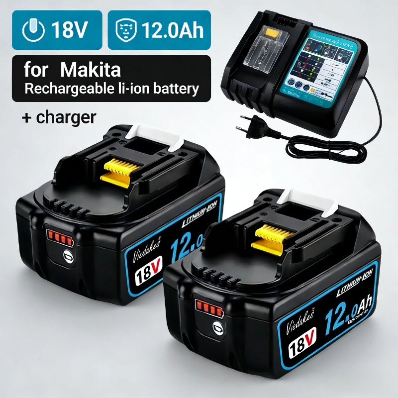 Power Tools Makita Set - For Makita 18V Battery 12.0Ah Rechargeable