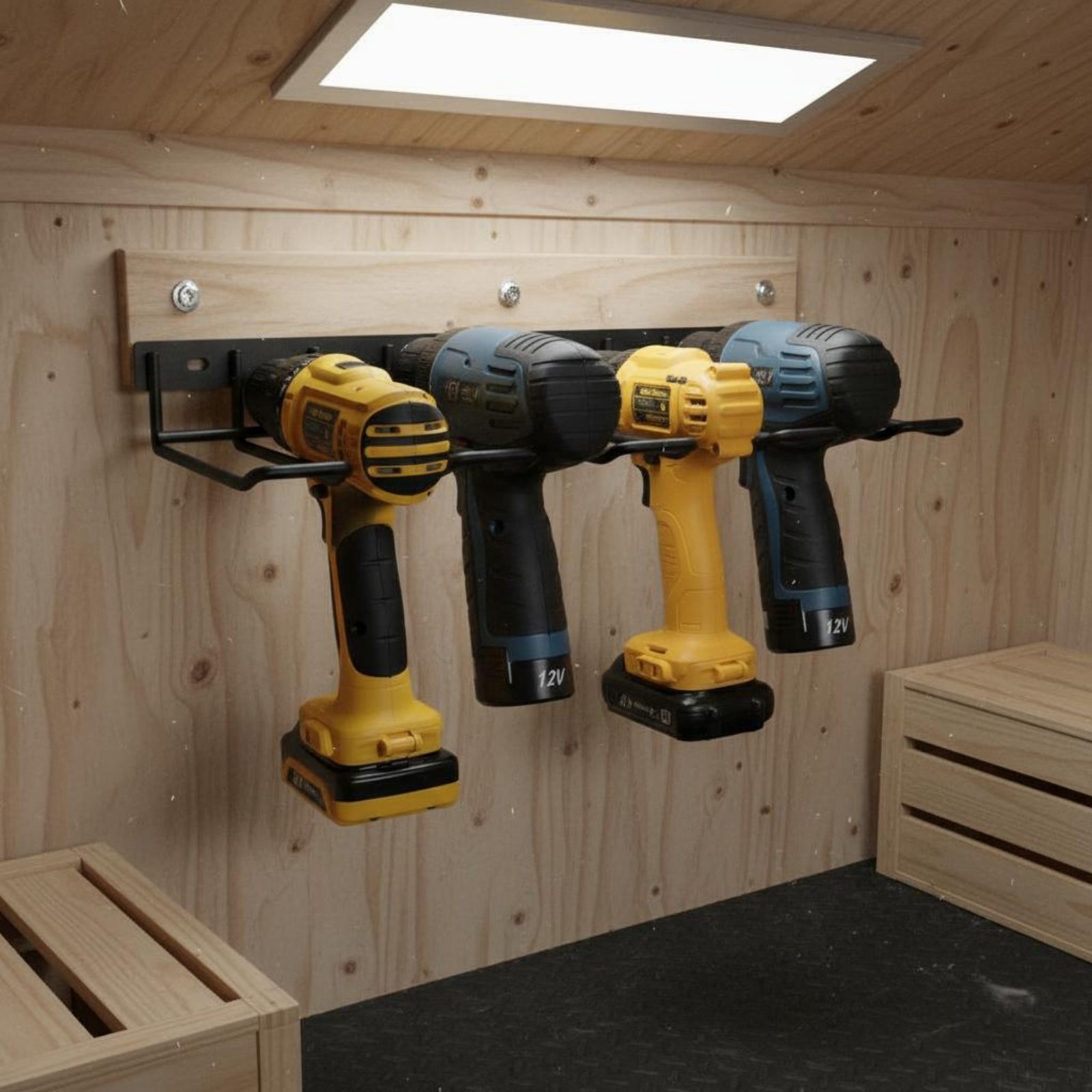 Power Tools Drill - Wall Mount Drill Holder Easy Installation