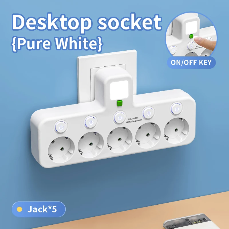 Power Tools Extension - EU Plug Outlet 4 Sockets Electrical