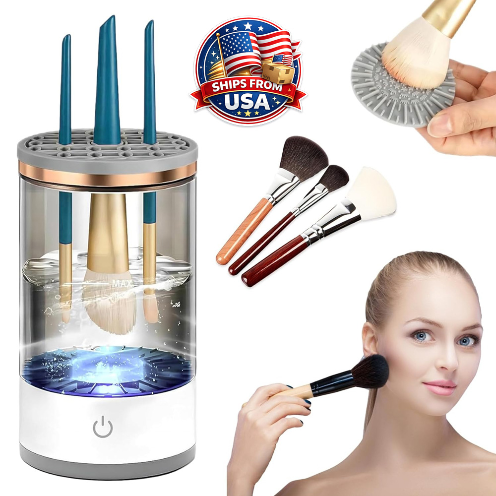 Power Tools Equipment - Electric Makeup Brush Cleaner Automatic Spinning