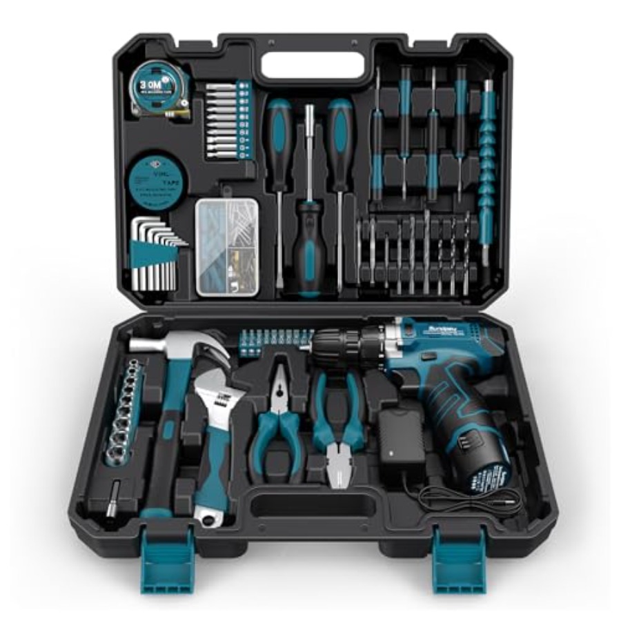 Power Tools Combo Kits - Sundpey Tool Kit 206PCs with Drill
