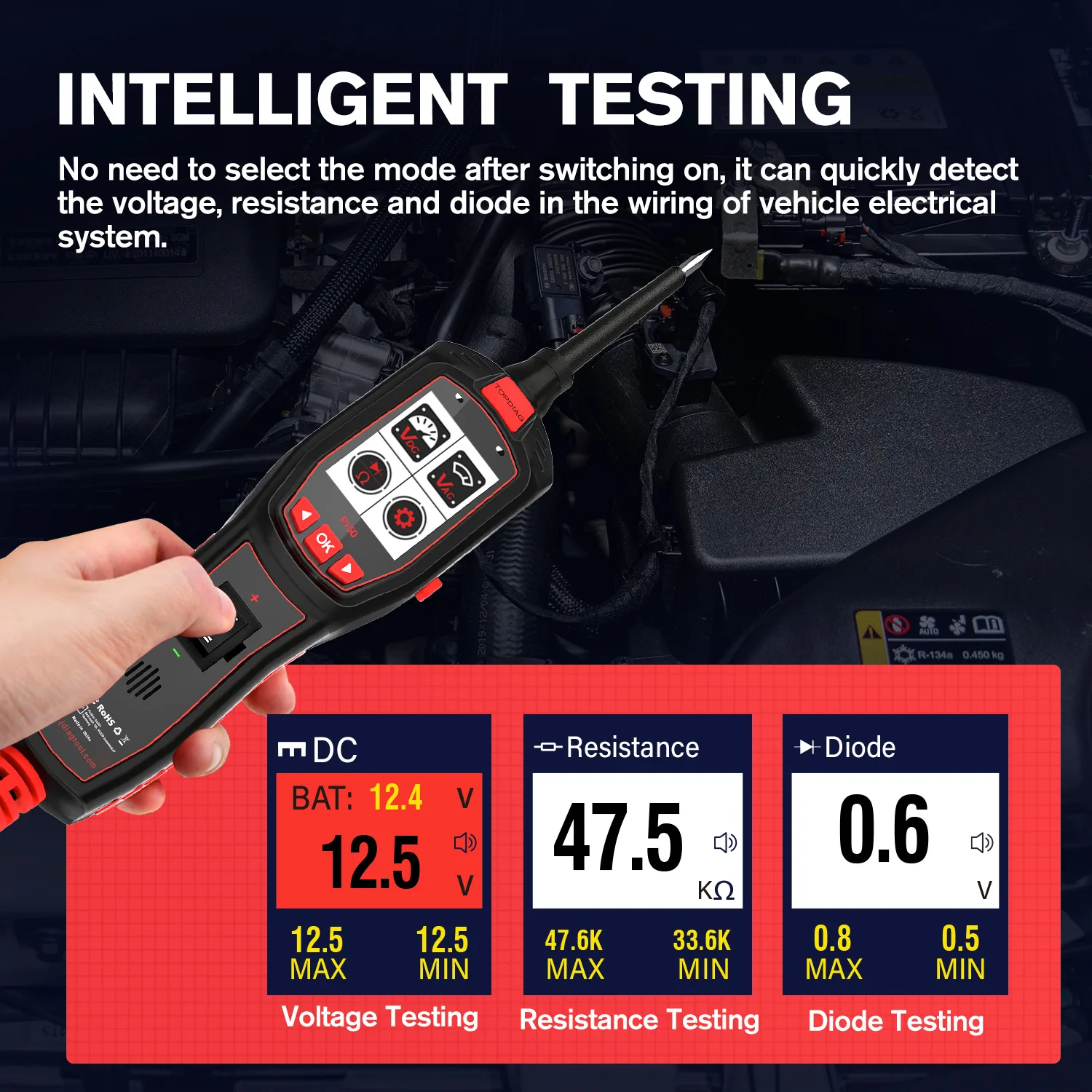 Power Tools In Automotive - VESSTEK-TopDiag P150 Car Circuit Tester Automotive