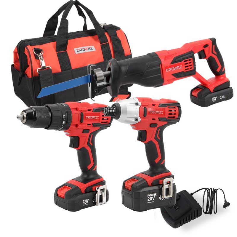 Power Tools Combo Kits - KAFUWELL P0002B-Y-1 2023 Hot Selling Model