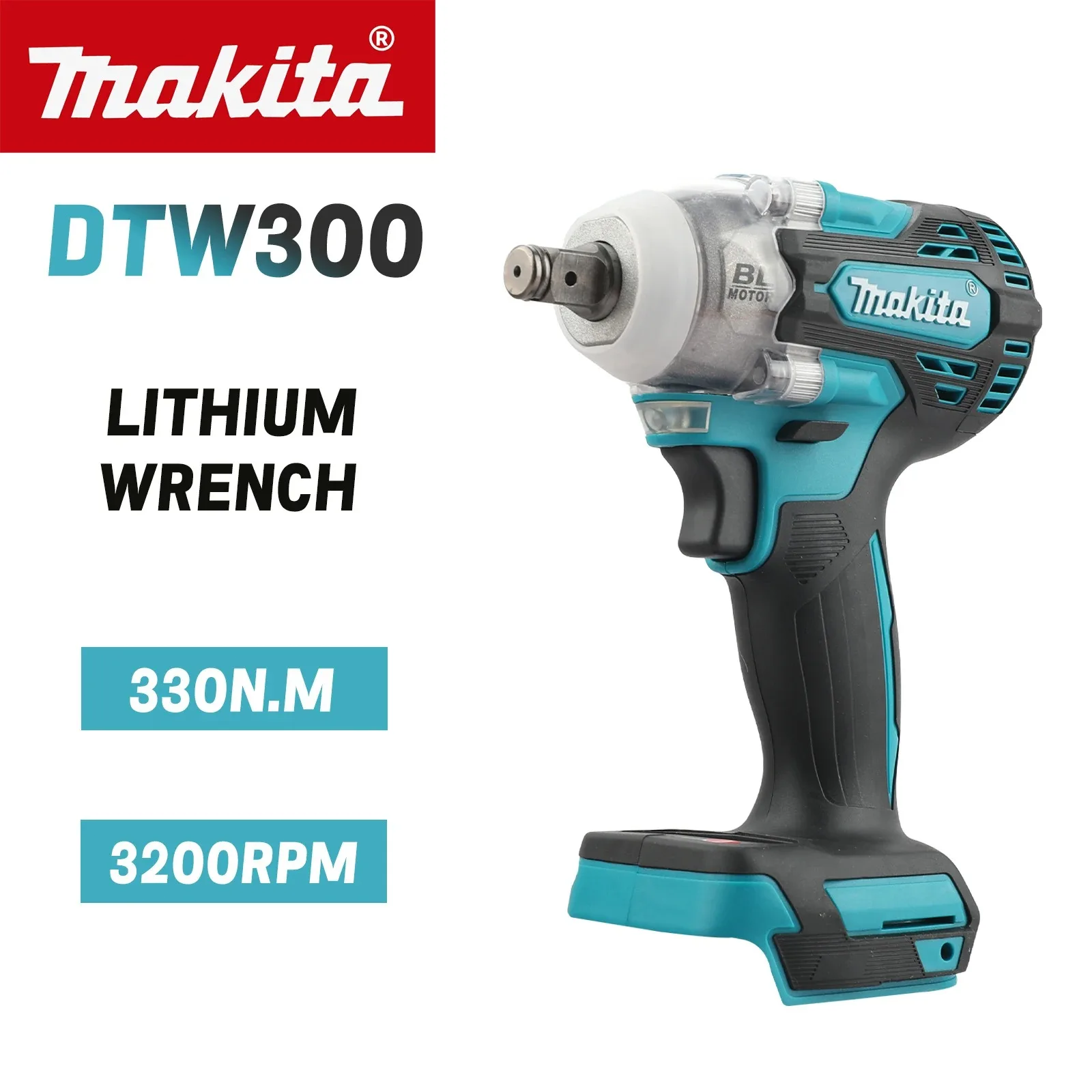 Power Tools Makita Set - Makita DTW300 18V Brushless Cordless Wrench