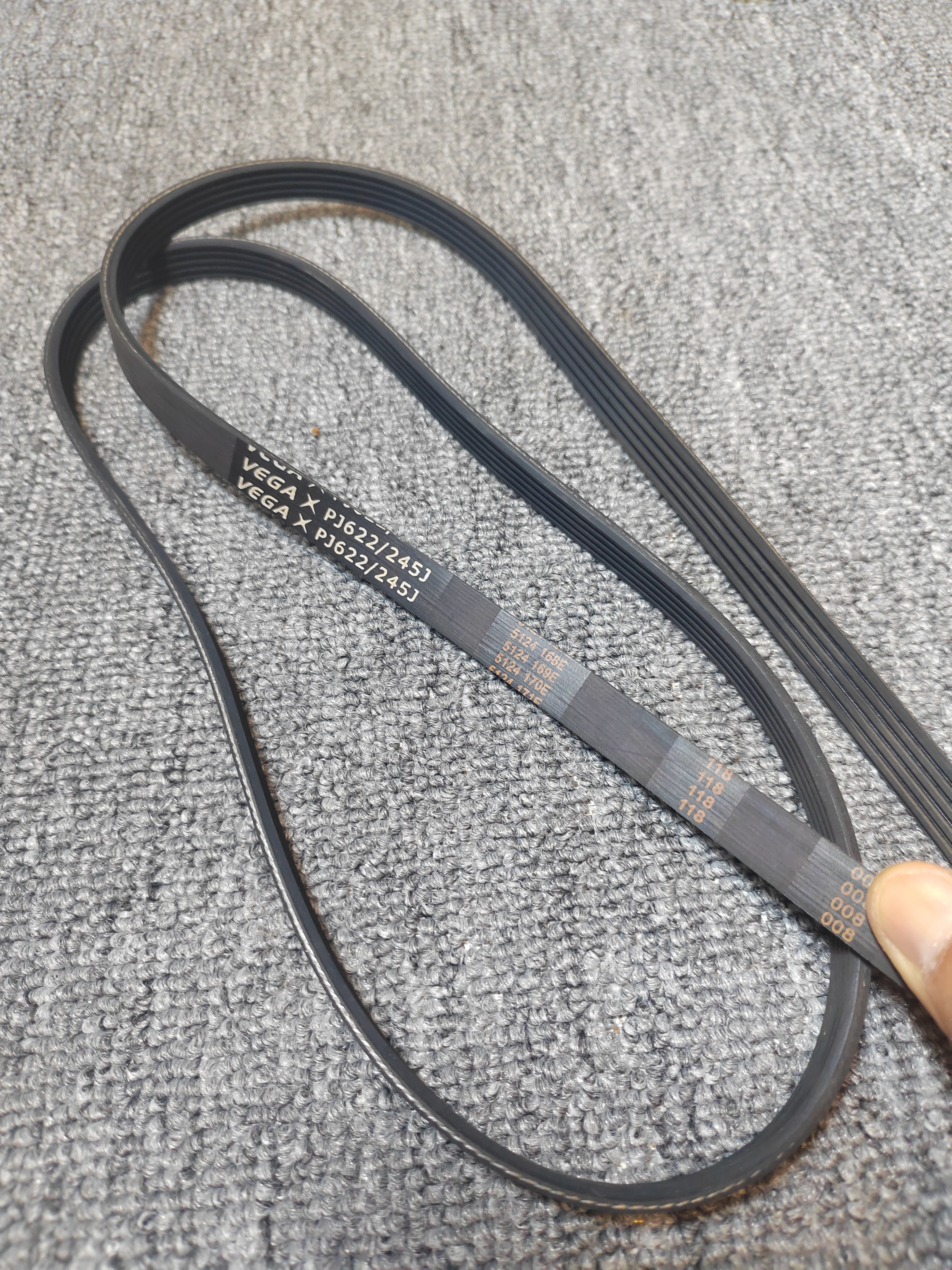Power Tools Woodworking - 2PCS Rubber multi-wedge belt PJ622/245J woodworking