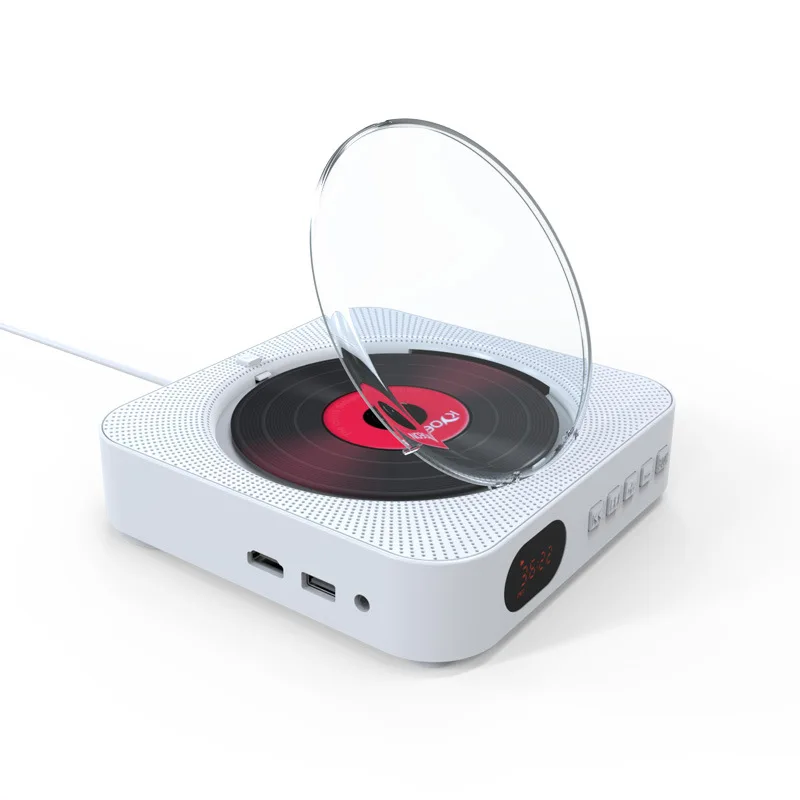 Power Tools English - Black wall-mounted bluetooth English cd player