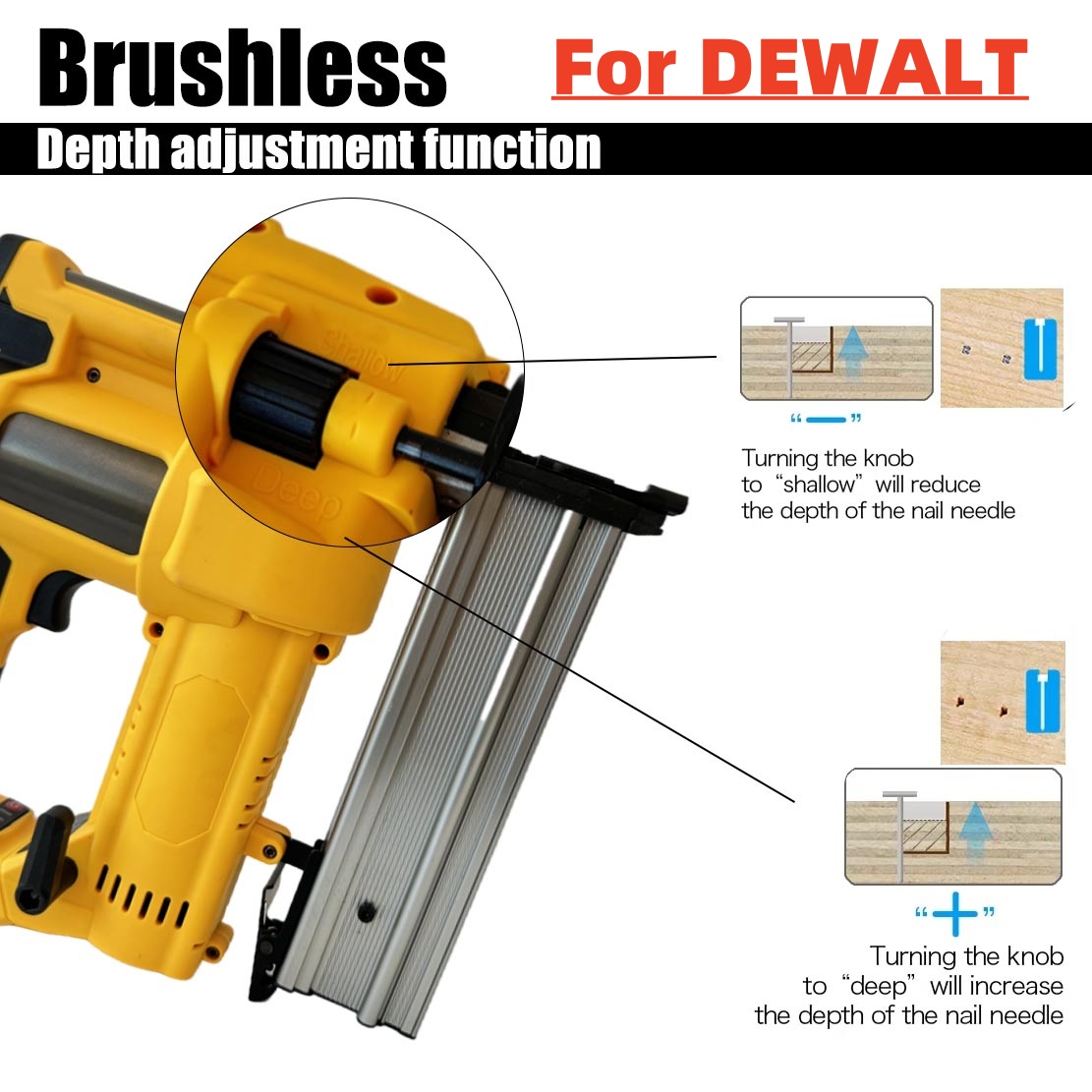 Power Tools Manufacturers - 2in1 Brushless Electric Nail Gun F15-F50