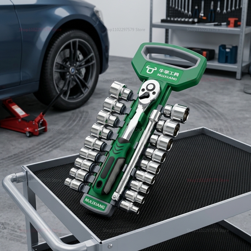 Power Tools In Automotive - 1/4 3/8 Inch Ratchet Socket Set