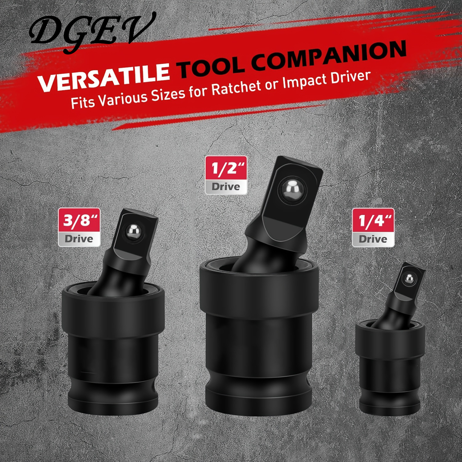 Power Tools Extension - Air Cannon Pneumatic Universal Joint-Socket Swivel