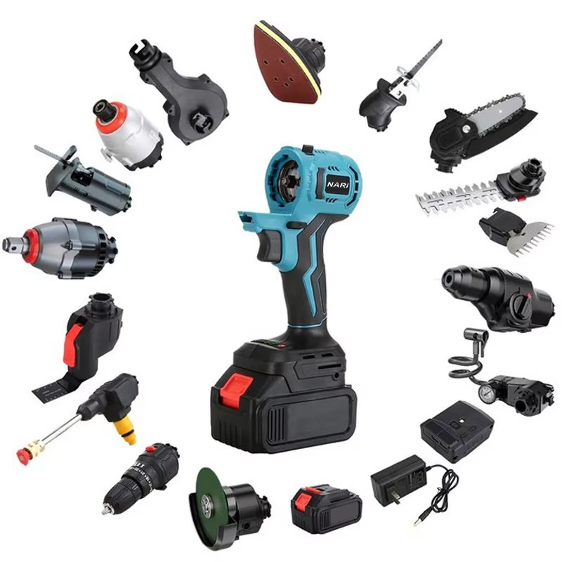 Power Tools Makita Set - Cordless All-in-One Multi-function Power Tool Set