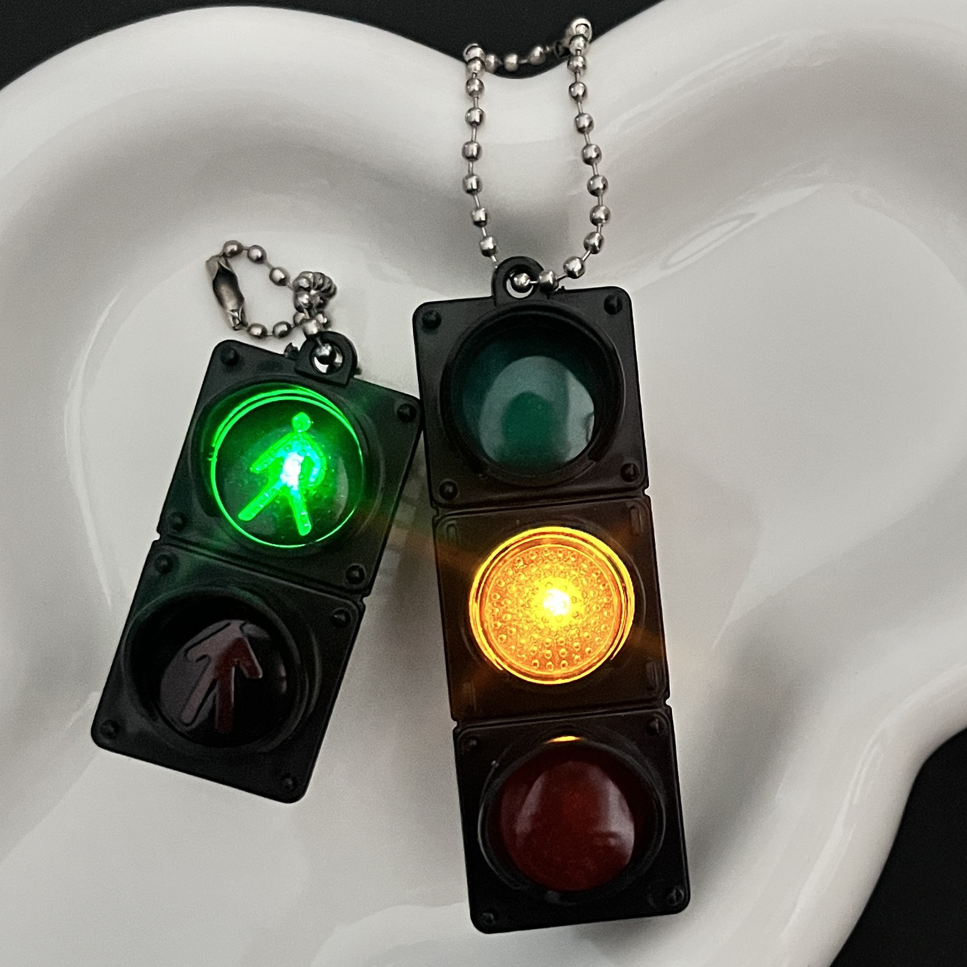 Power Tools Kids - 1Pcs Simulation Electronic Traffic Light Keychain