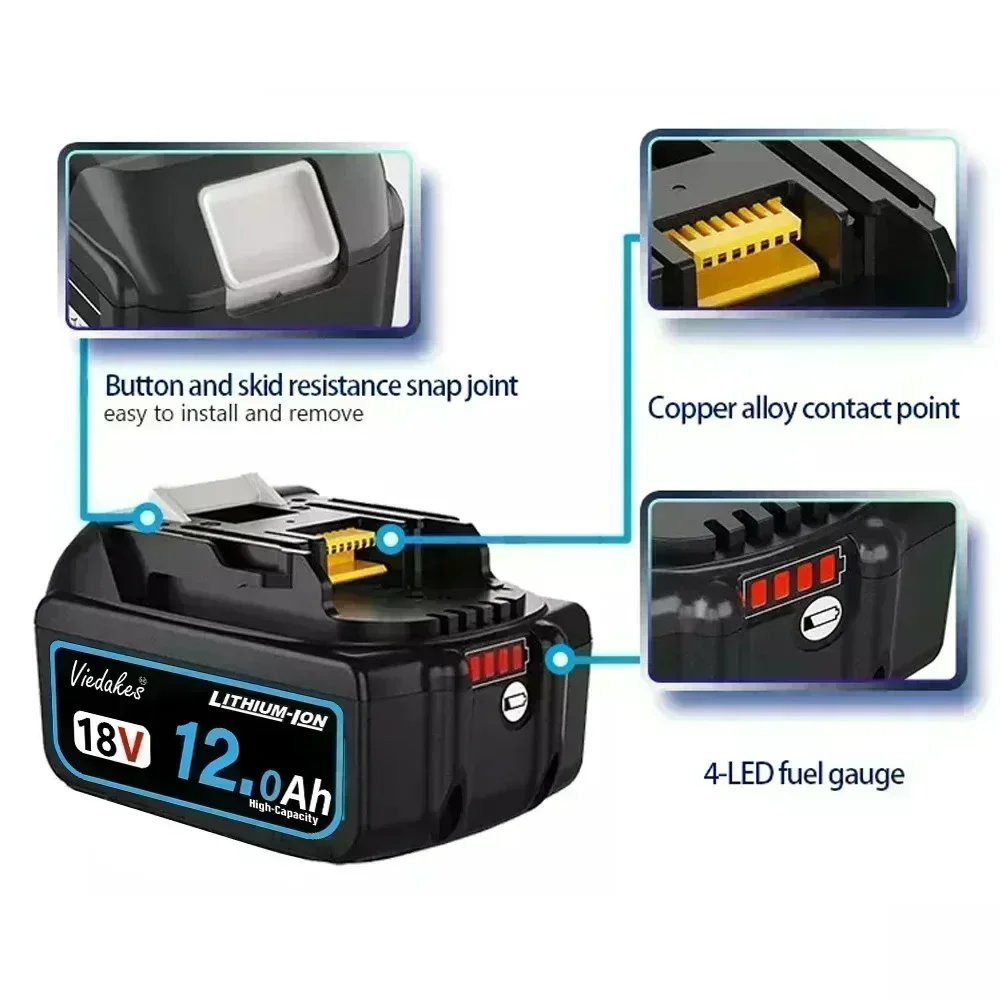 For Makita 18V Battery 12.0Ah  - Power Tools Makita Set ulasan dan harga
