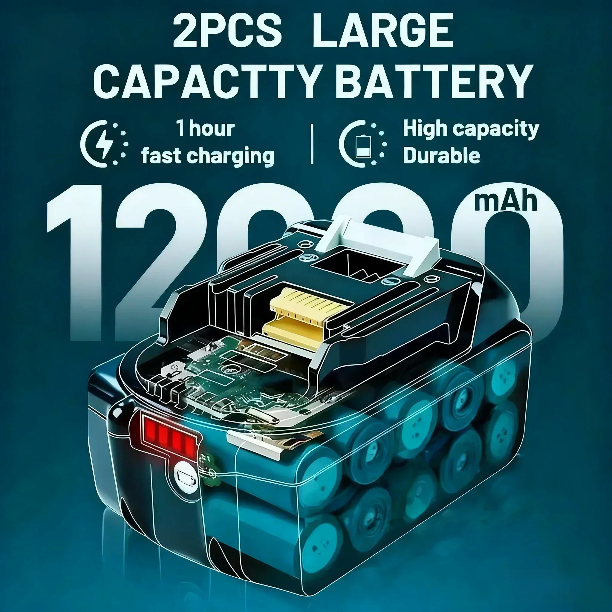For Makita 18V Battery 12.0Ah  - Power Tools Makita Set ulasan dan harga