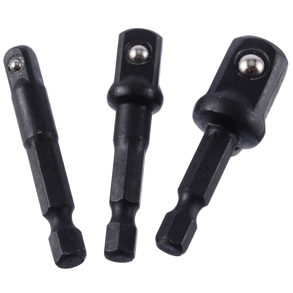 3Pcs Socket Adapter Set, 1/4