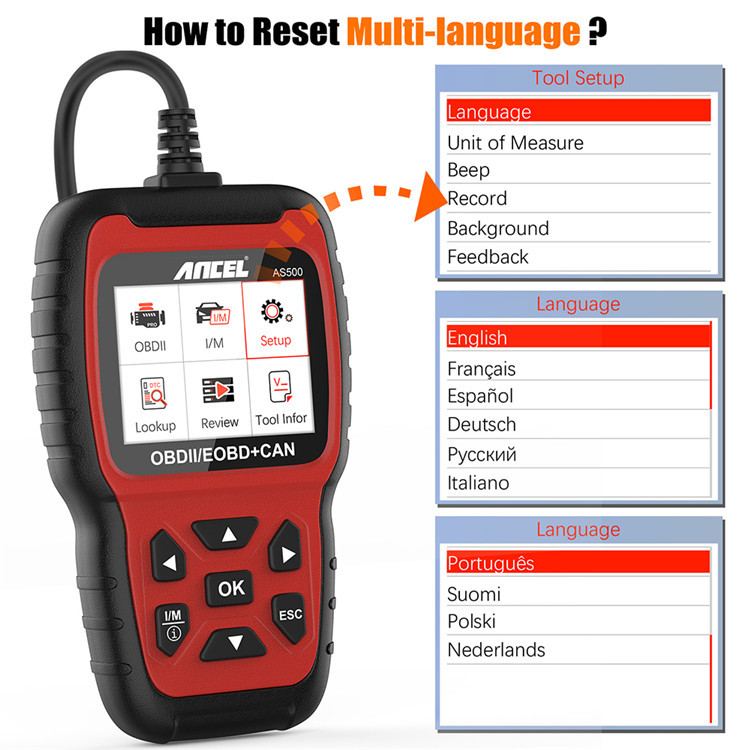 Ancel AS500 OBD2 Electric Powe - Power Tools English ulasan dan harga