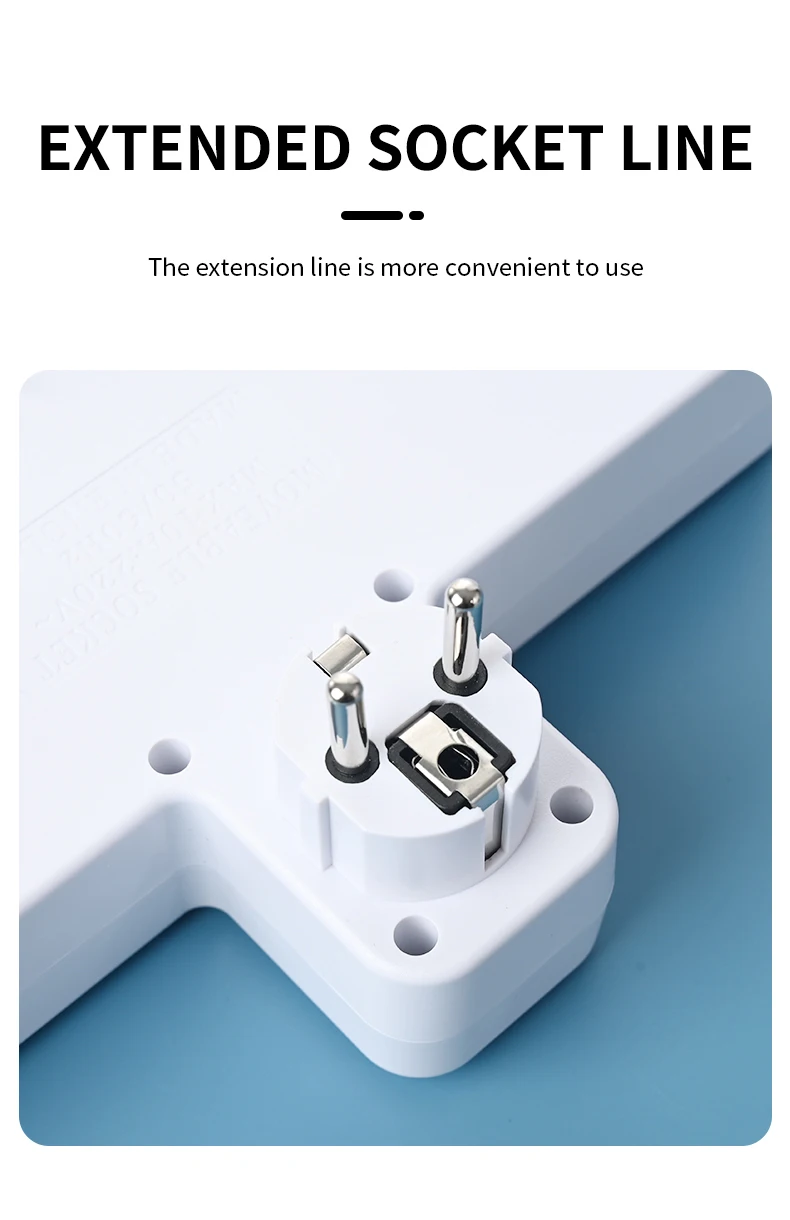 EU Plug Outlet 4 Sockets Elect - Power Tools Extension ulasan dan harga