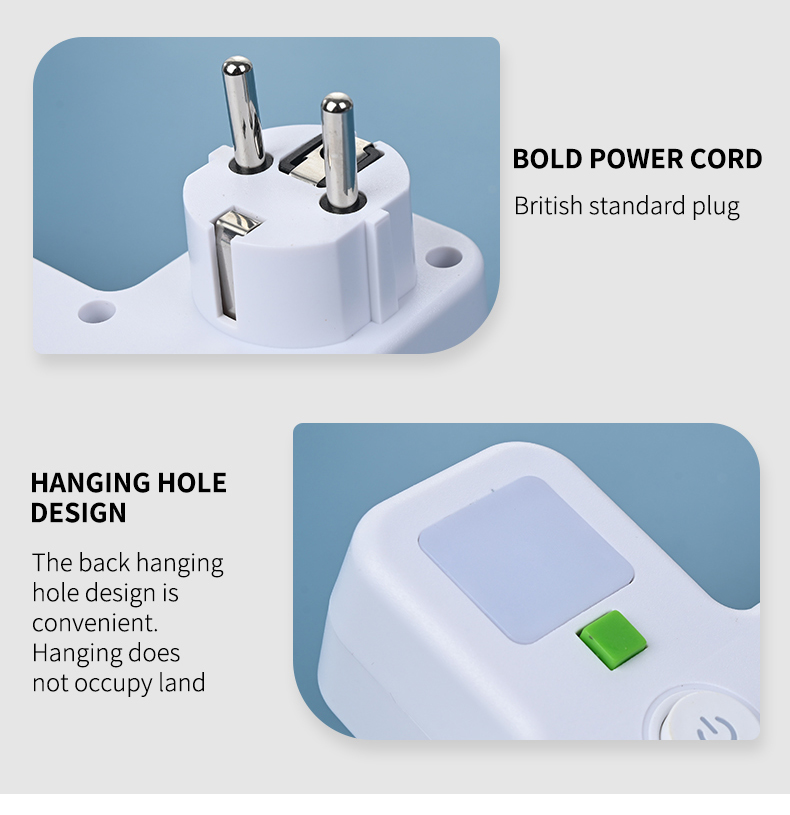 EU Plug Outlet 4 Sockets Elect - Power Tools Extension ulasan dan harga