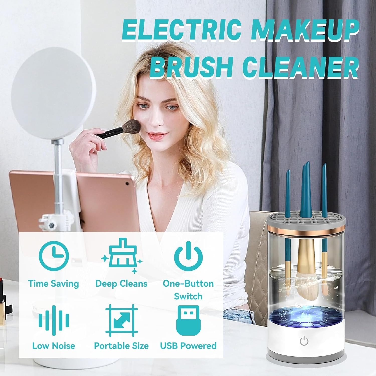 Electric Makeup Brush Cleaner  - Power Tools Equipment ulasan dan harga