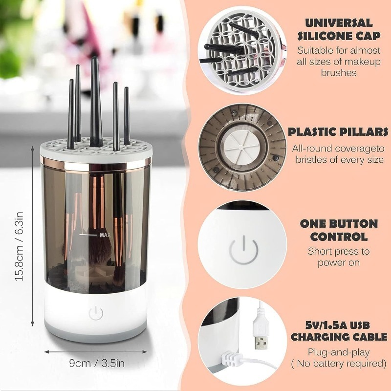 Electric Makeup Brush Cleaner  - Power Tools Equipment ulasan dan harga