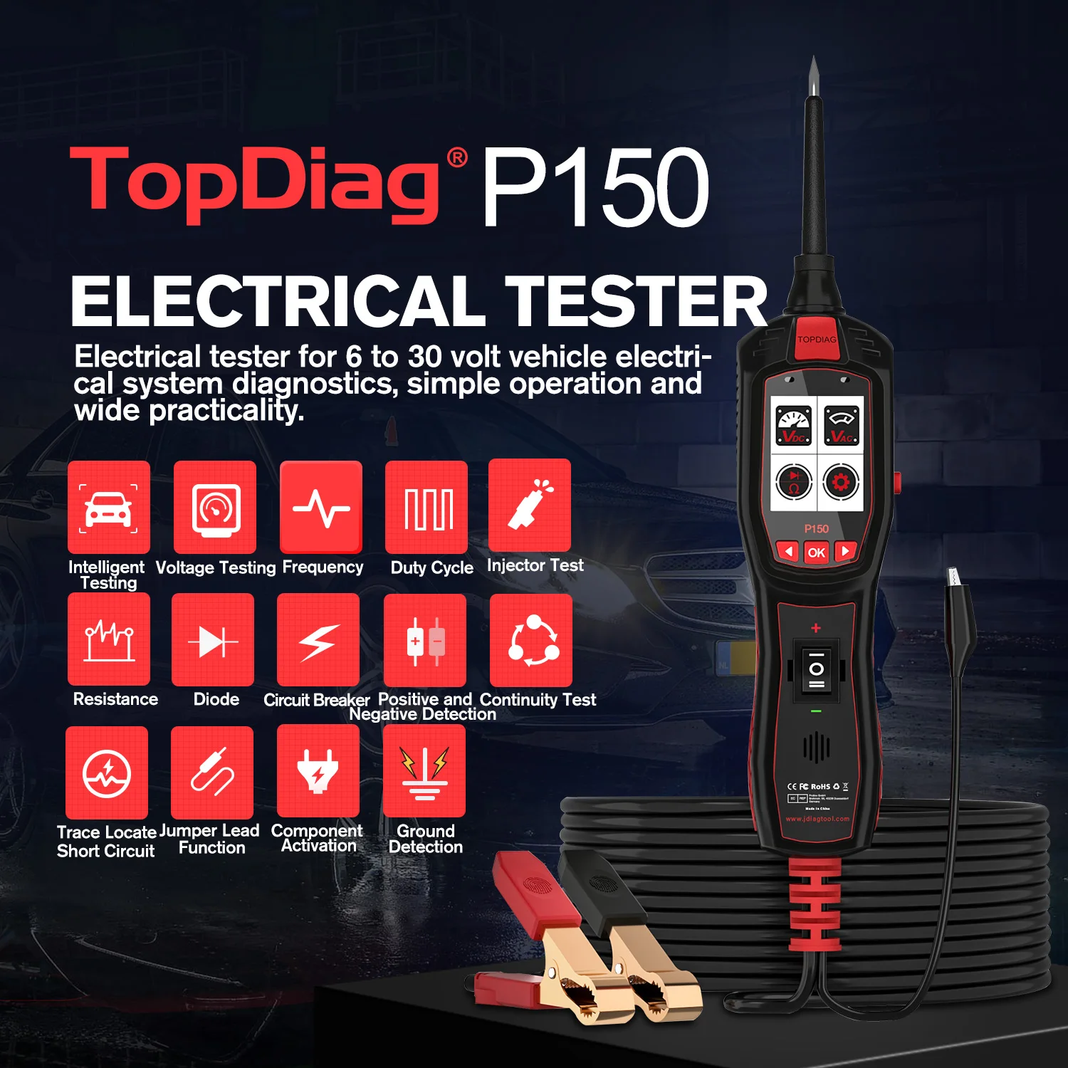 VESSTEK-TopDiag P150 Car Circu - Power Tools In Automotive ulasan dan harga