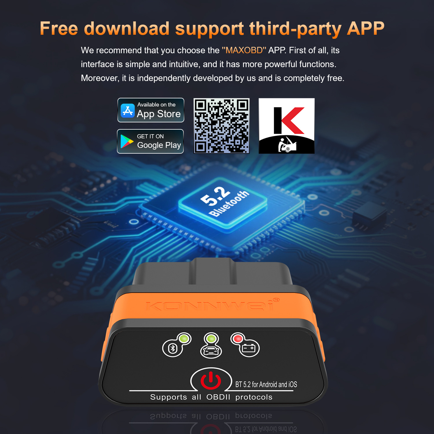 MINI OBD2 KW901 Bluetooth 4.0  - Power Tools English ulasan dan harga