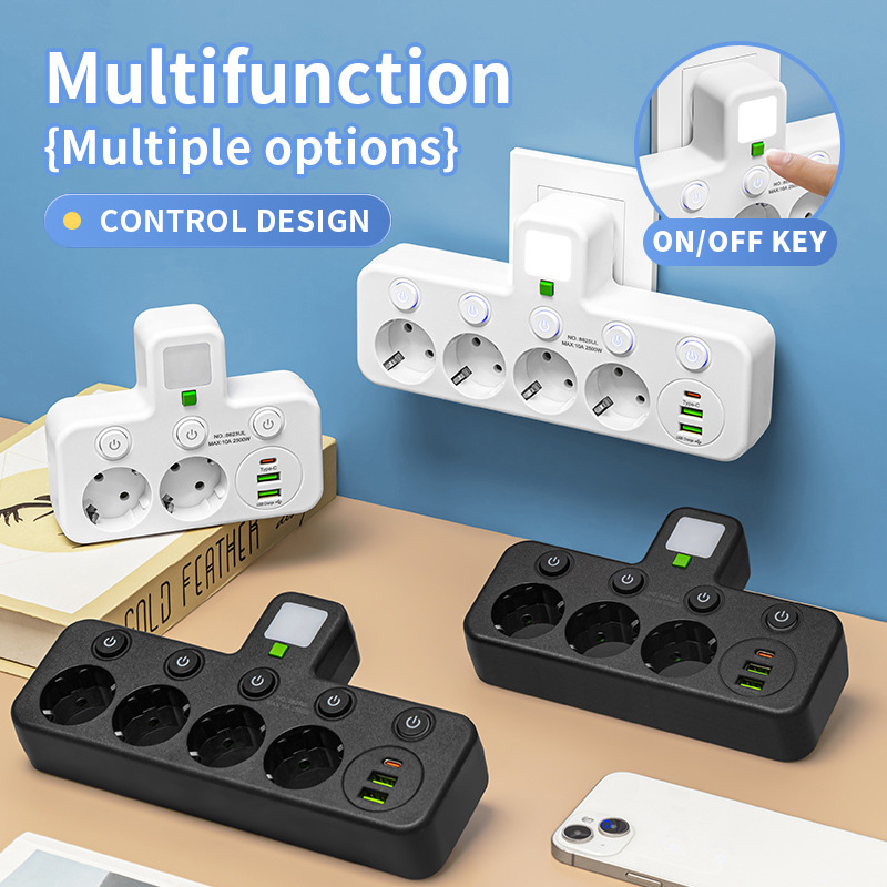 EU Plug Outlet 2-6 Sockets Ele - Power Tools Extension ulasan dan harga