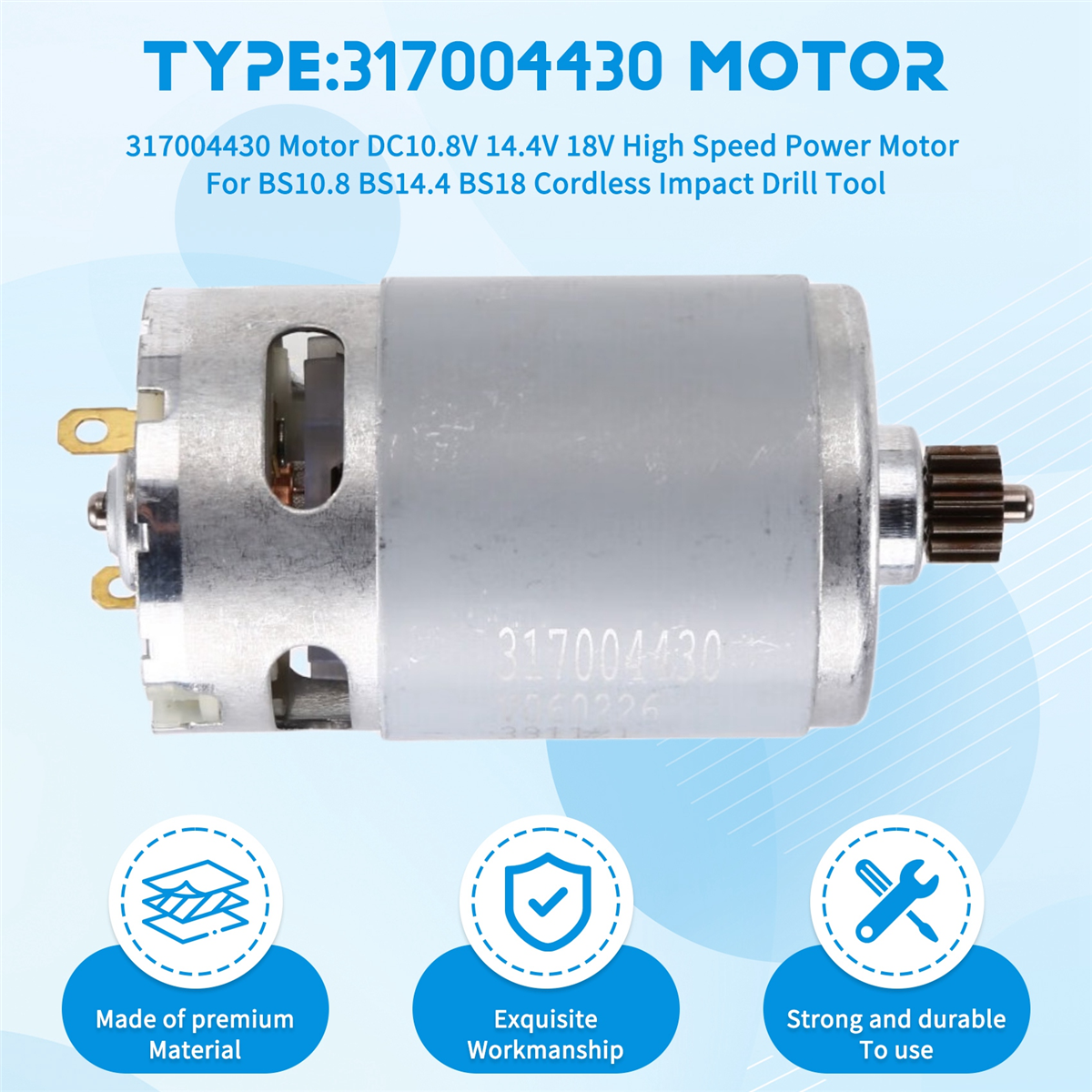 A002 317004430 Motor DC10.8V 1 - Power Tools Drill ulasan dan harga