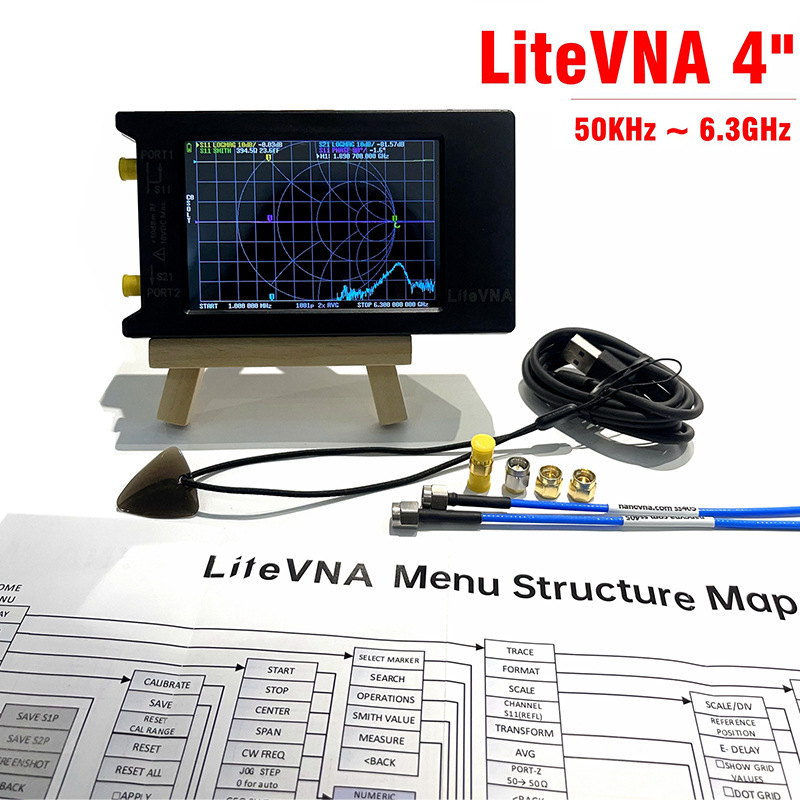 HOSHI LiteVNA64 50kHz-6.3GHz V - Power Tools Vector ulasan dan harga