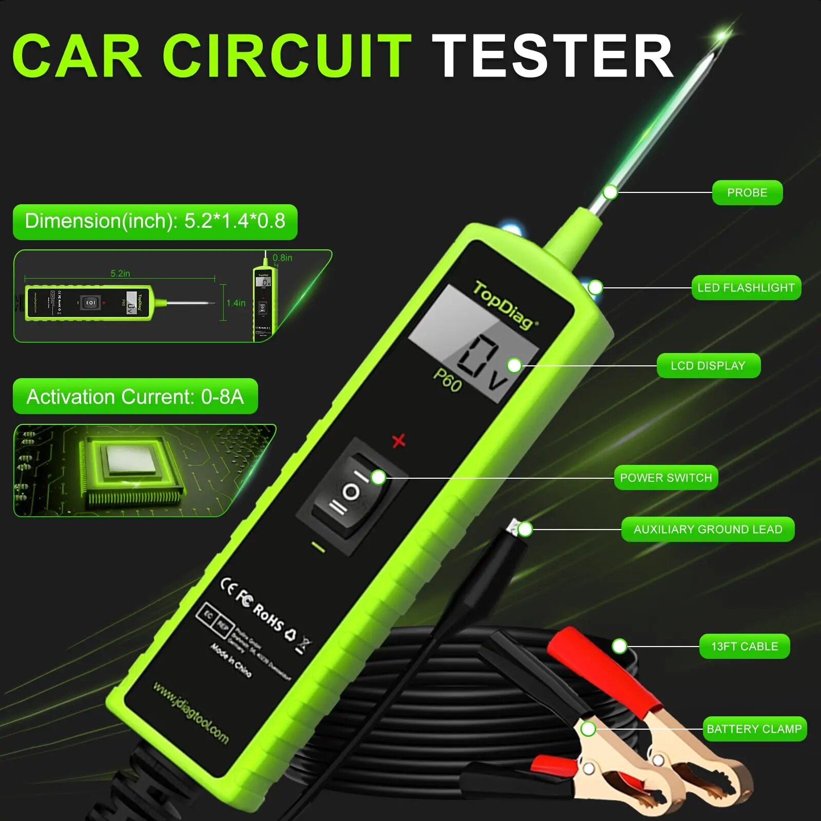 Jdiag P60 Automotive Power Cir - Power Tools In Automotive ulasan dan harga