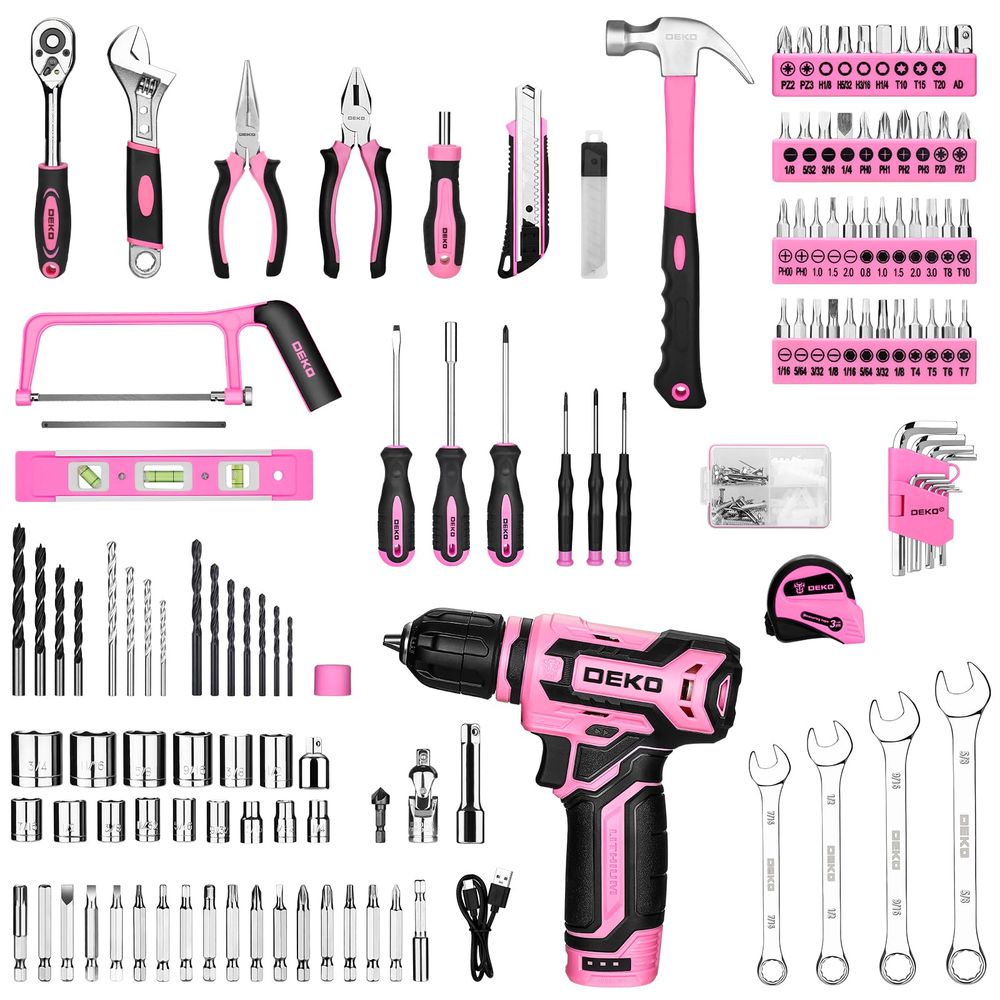 Tool Kit Box Drill Set Home Me - Power Tools Combo Kits ulasan dan harga