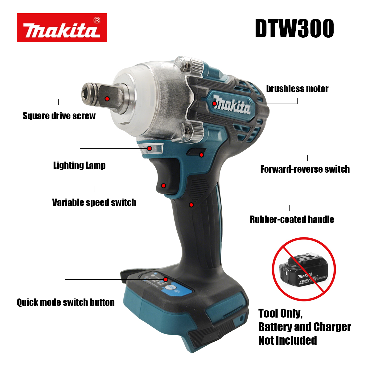 Makita DTW300 18V Brushless Co - Power Tools Makita Set ulasan dan harga