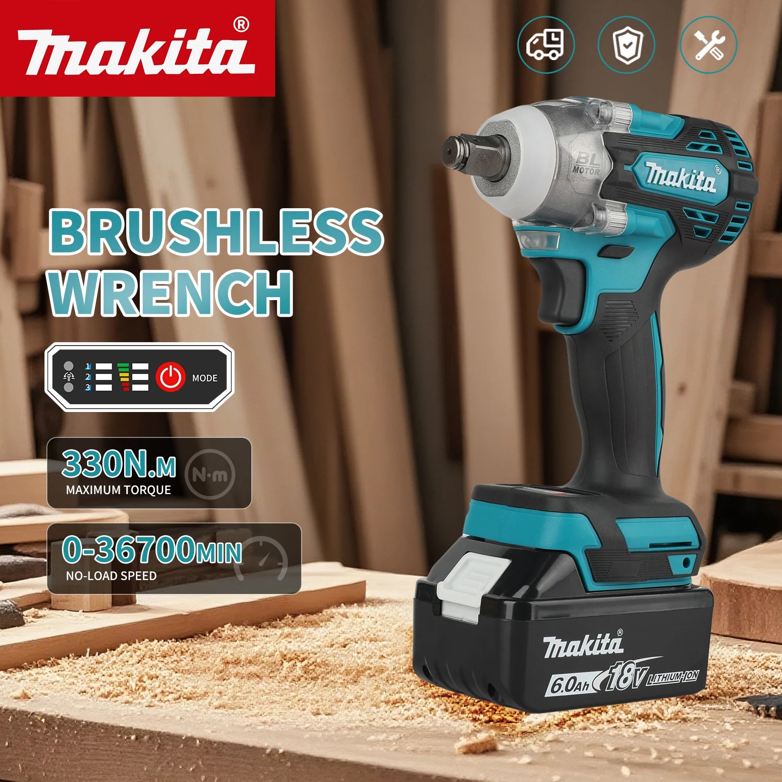 Makita DTW300 18V Tool Set Bru - Power Tools Makita Set ulasan dan harga