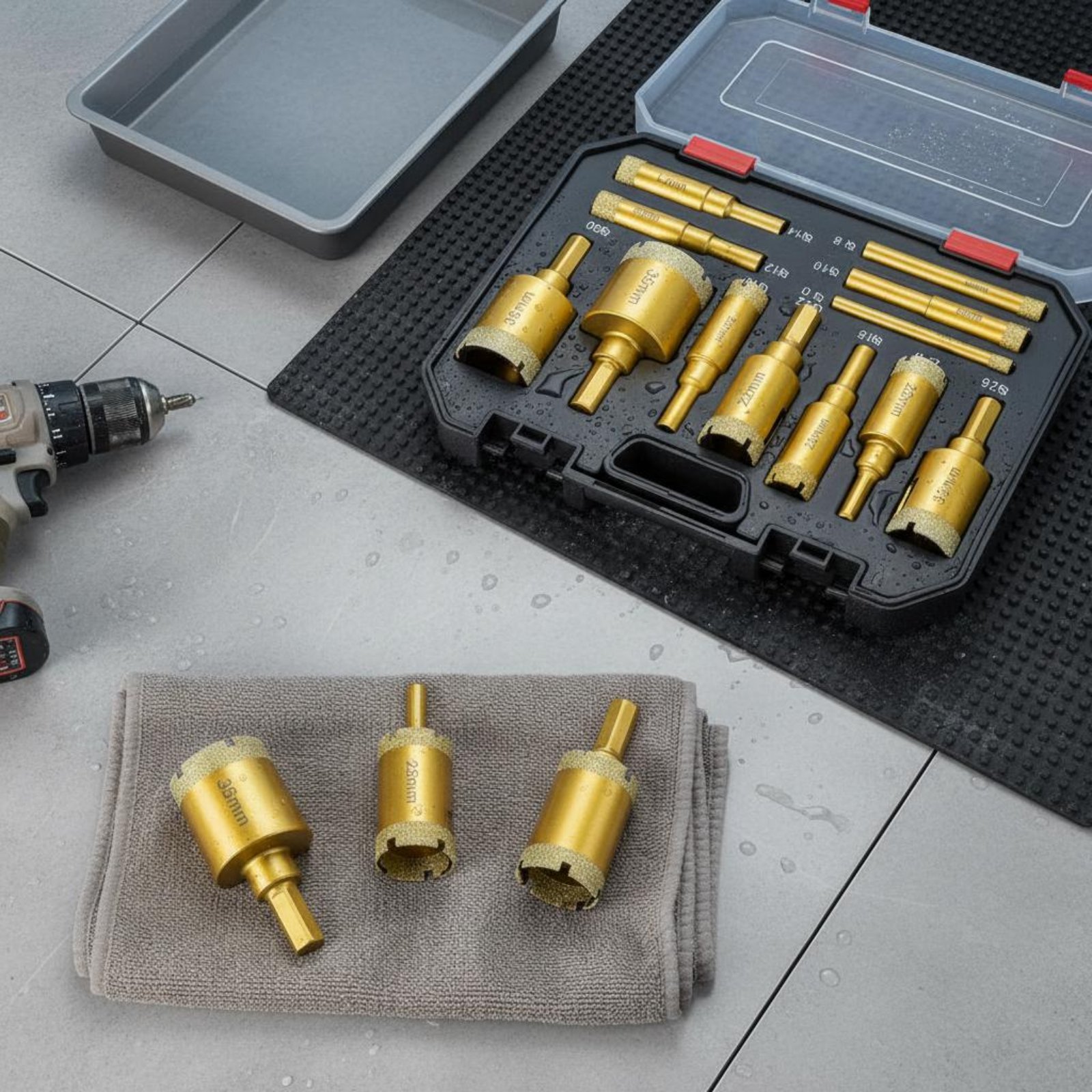 12 Pieces Brazed Crystal Drill - Power Tools Drill ulasan dan harga