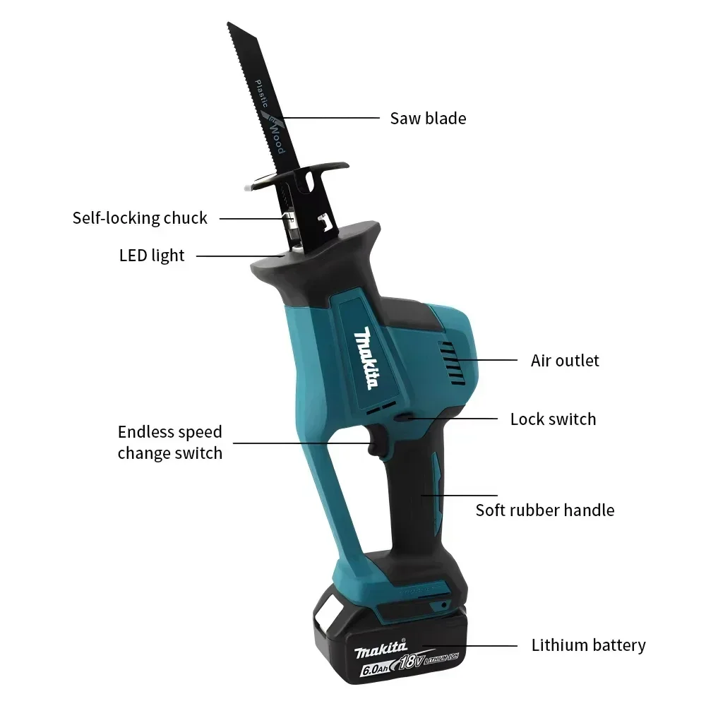 Makita DJR189 18V Cordless Ele - Power Tools Woodworking ulasan dan harga