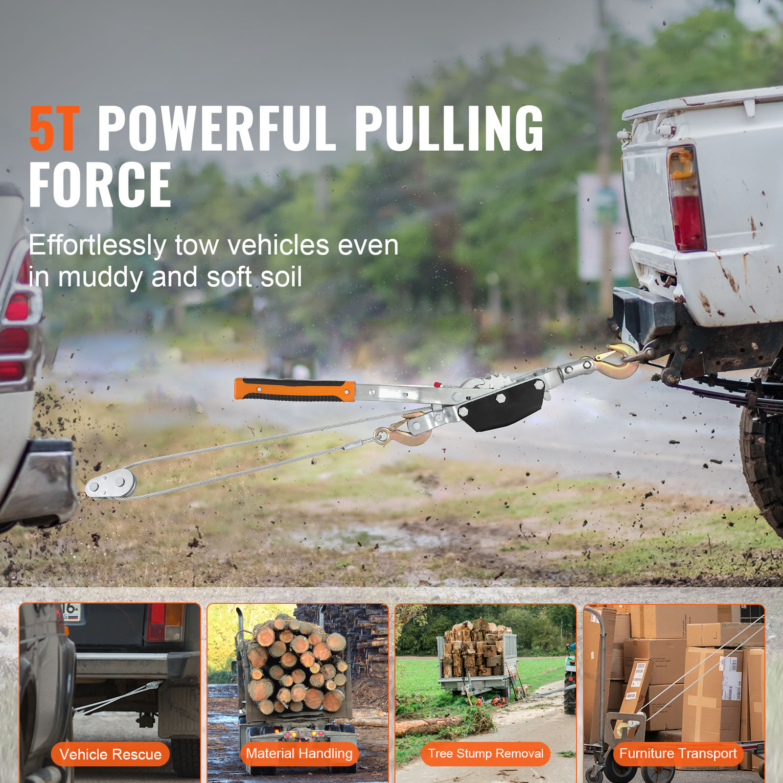 SucceBuy 5T Come Along Winch R - Power Tools In Automotive ulasan dan harga