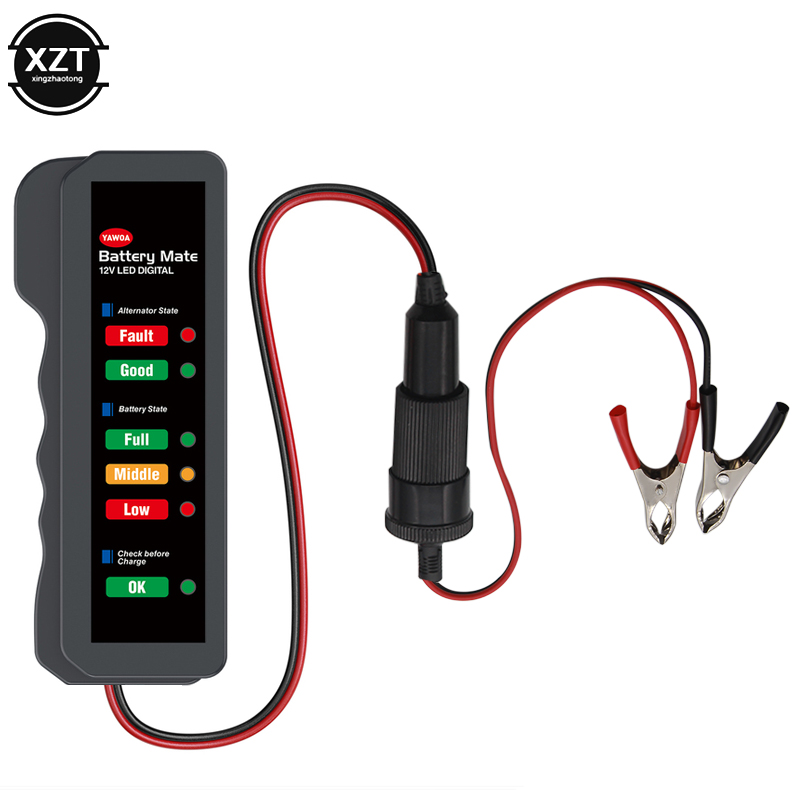 Car Battery Tester 6 LED Displ - Power Tools In Automotive ulasan dan harga