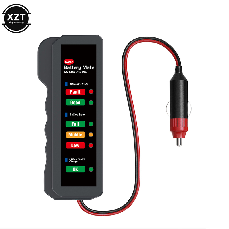 Car Battery Tester 6 LED Displ - Power Tools In Automotive ulasan dan harga