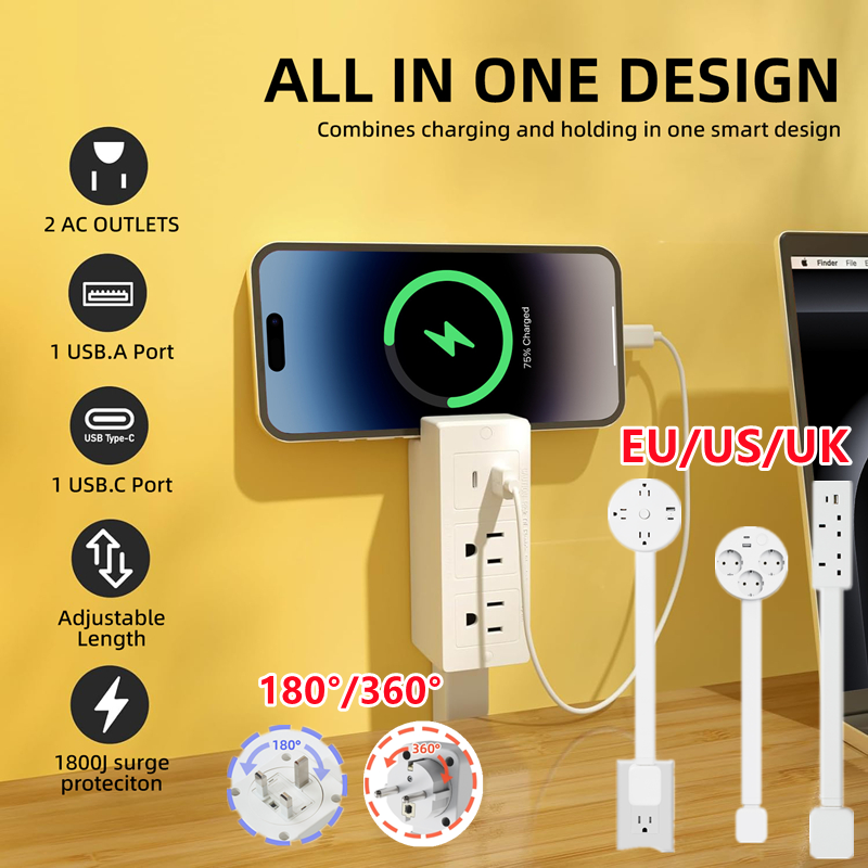 Retractable Socket Rotates Ele - Power Tools Extension ulasan dan harga