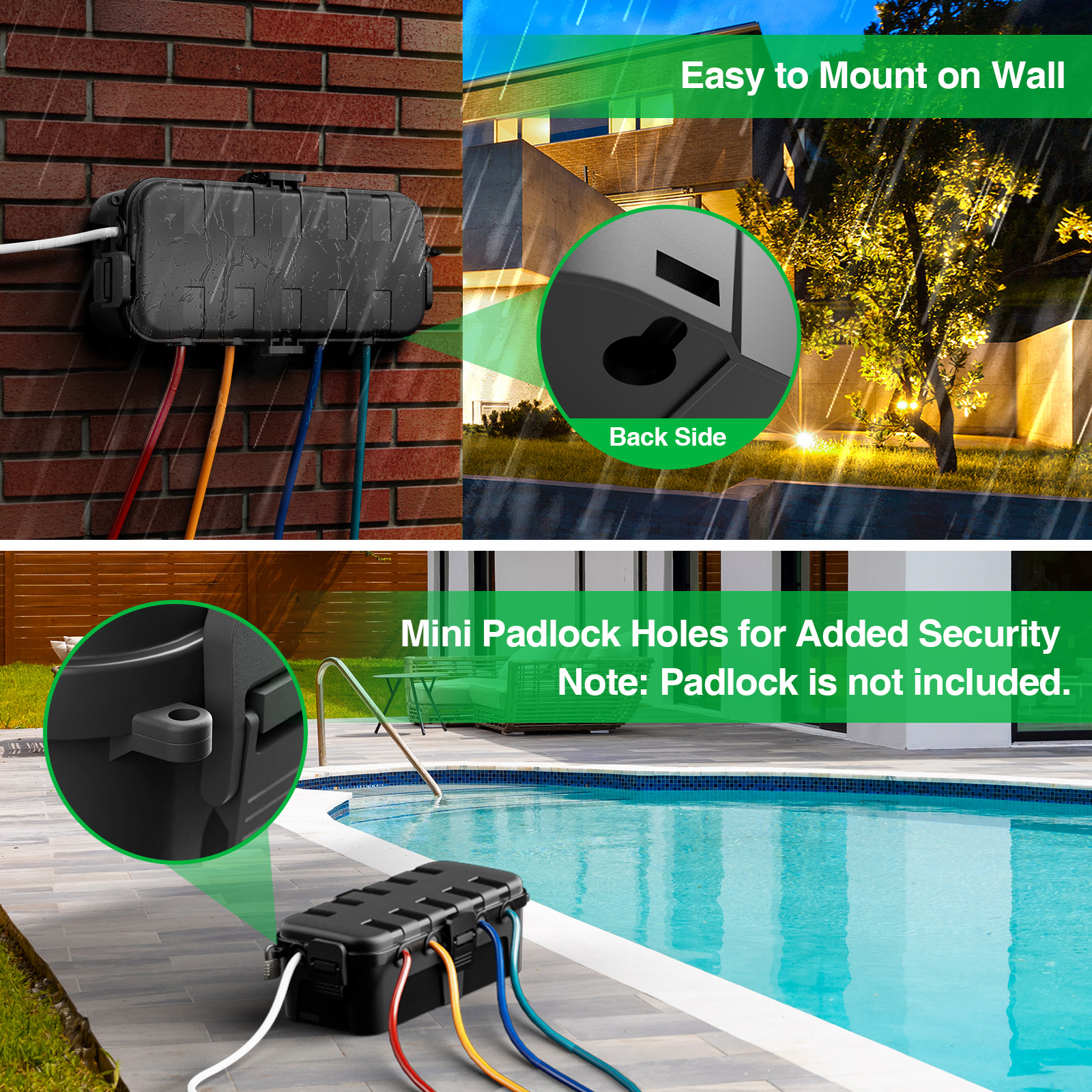Medium Outdoor Electrical Box, - Power Tools Extension ulasan dan harga