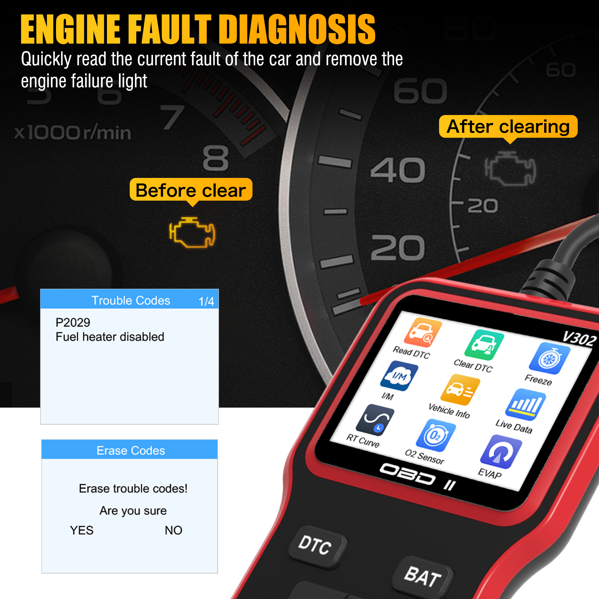 Professional Car Code Reader D - Power Tools English ulasan dan harga