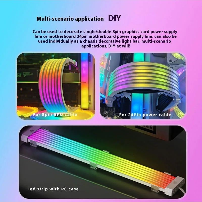 ARGB Chassis Neon Strips 5V Po - Power Tools Extension ulasan dan harga